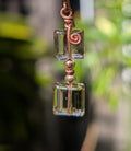 Alice- Square Smoky Quartz Earrings