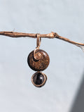 Annabelle- Bronzite & Smoky Quartz Pendant
