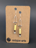 Clara- Yellow Jade & Amber Bead Earrings