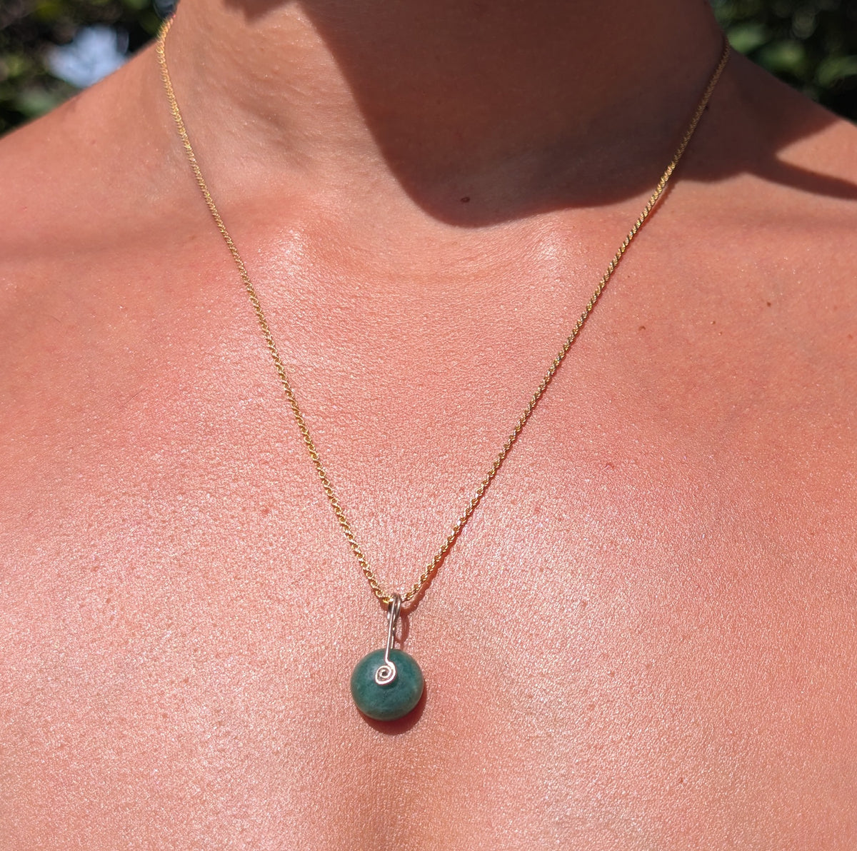 Ember- Aventurine Jade Pendant