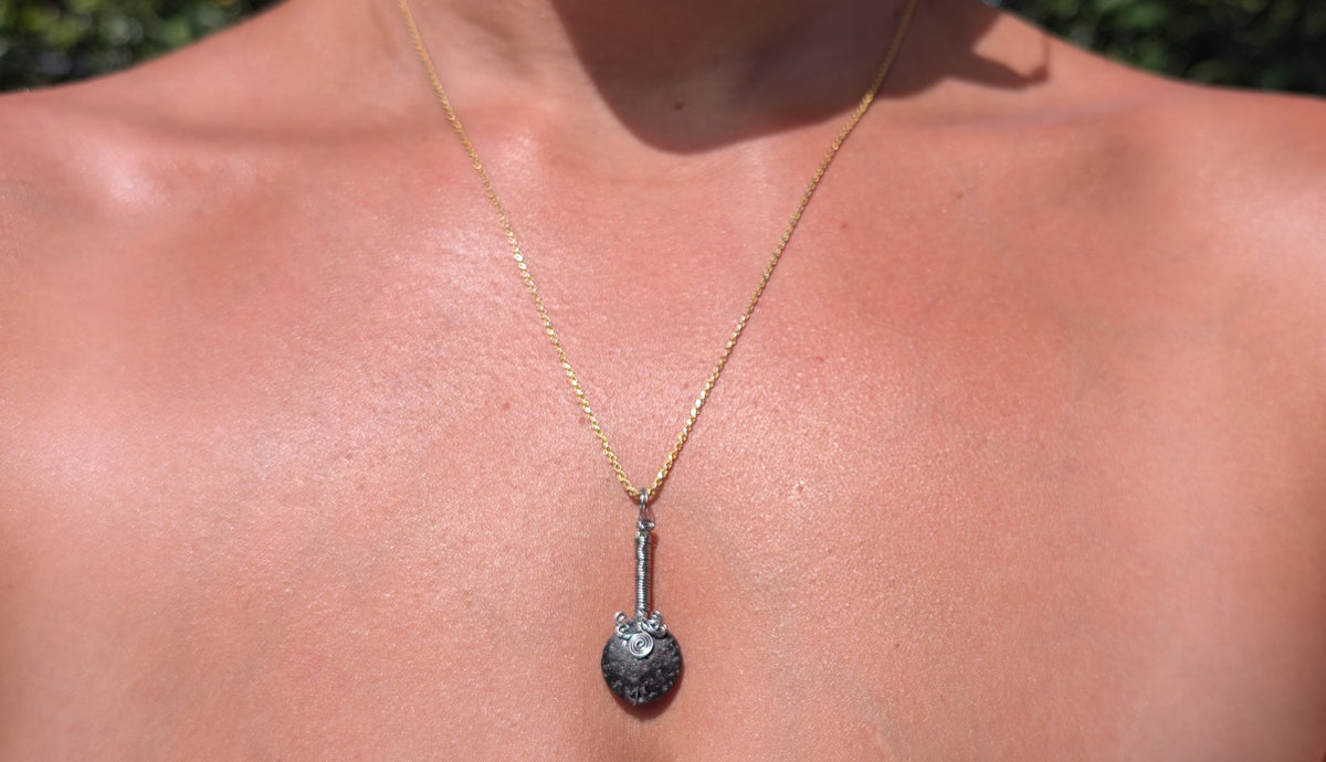 Faye- Lava Rock Pendant