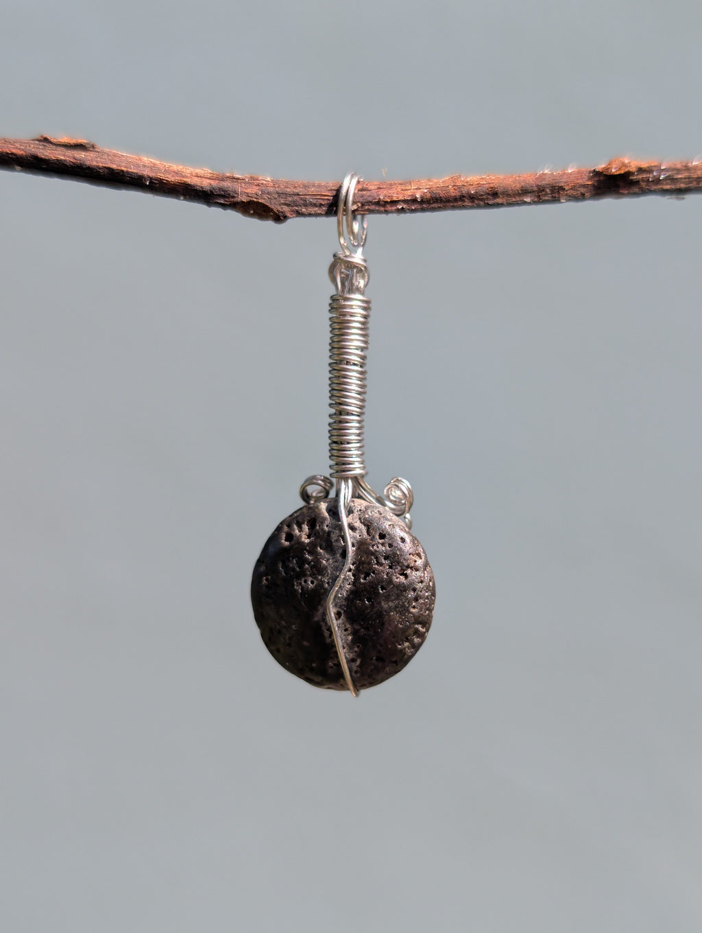 Faye- Lava Rock Pendant