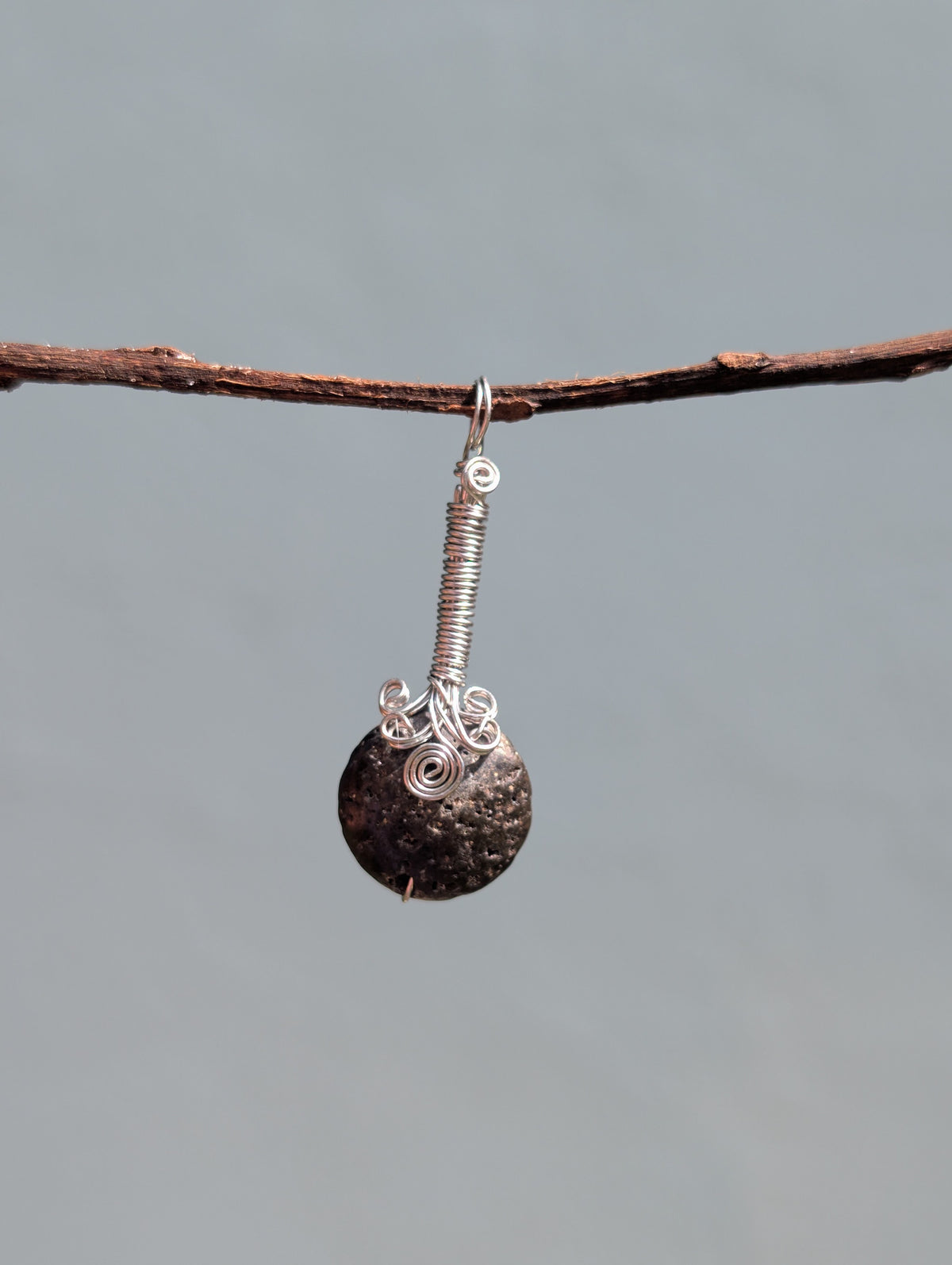 Faye- Lava Rock Pendant