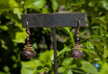 Fiona- Rough & Polished Garnet Earrings