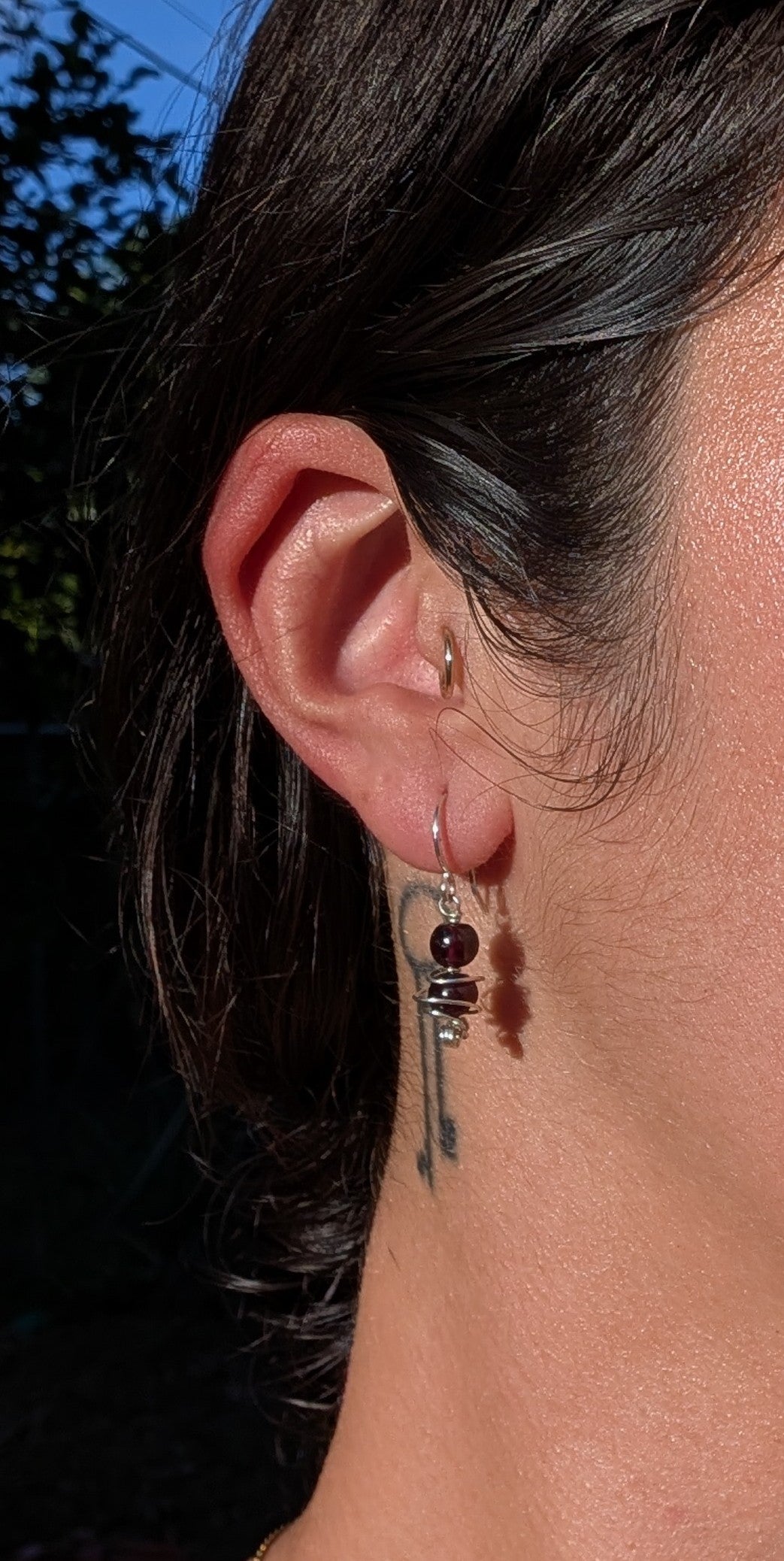 Lizette- Garnet Earrings