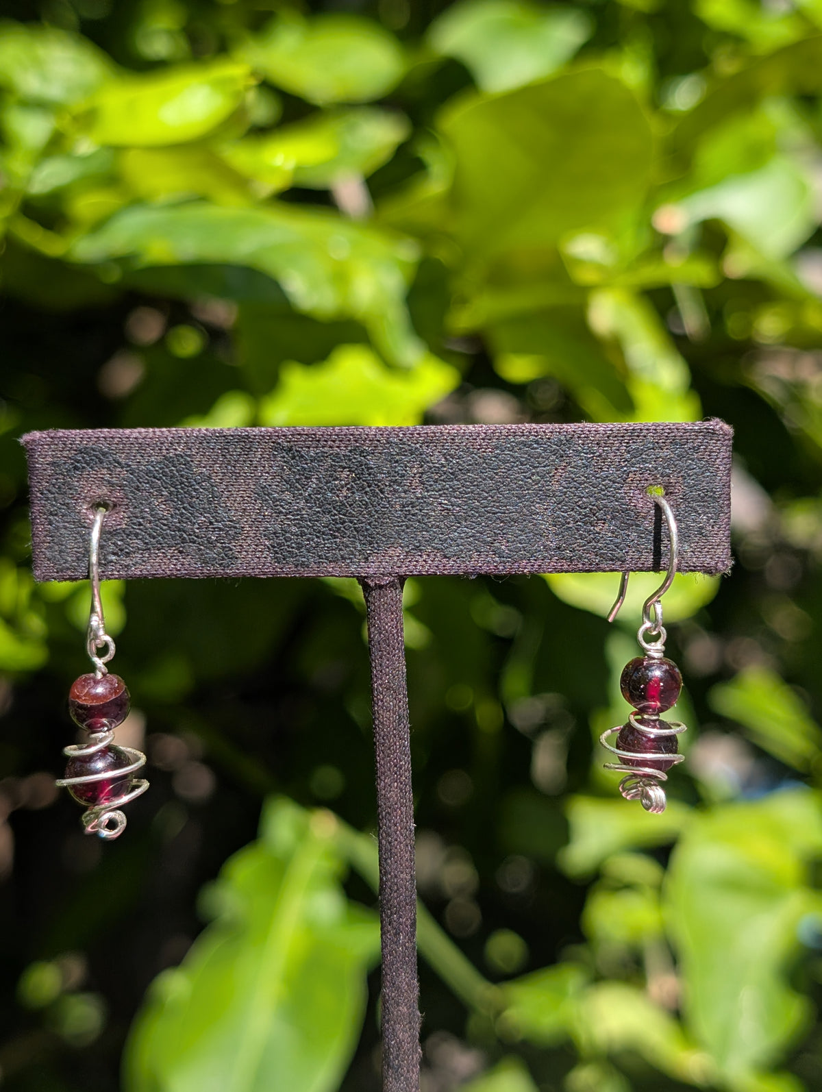Lizette- Garnet Earrings