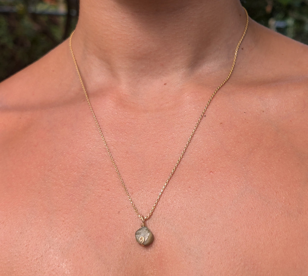 Lola- Watermelon Tourmaline Pendant