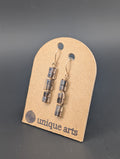 Lydia- Elongated Smoky Quartz Earrings