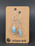 Pearl- Chalcedony Earrings