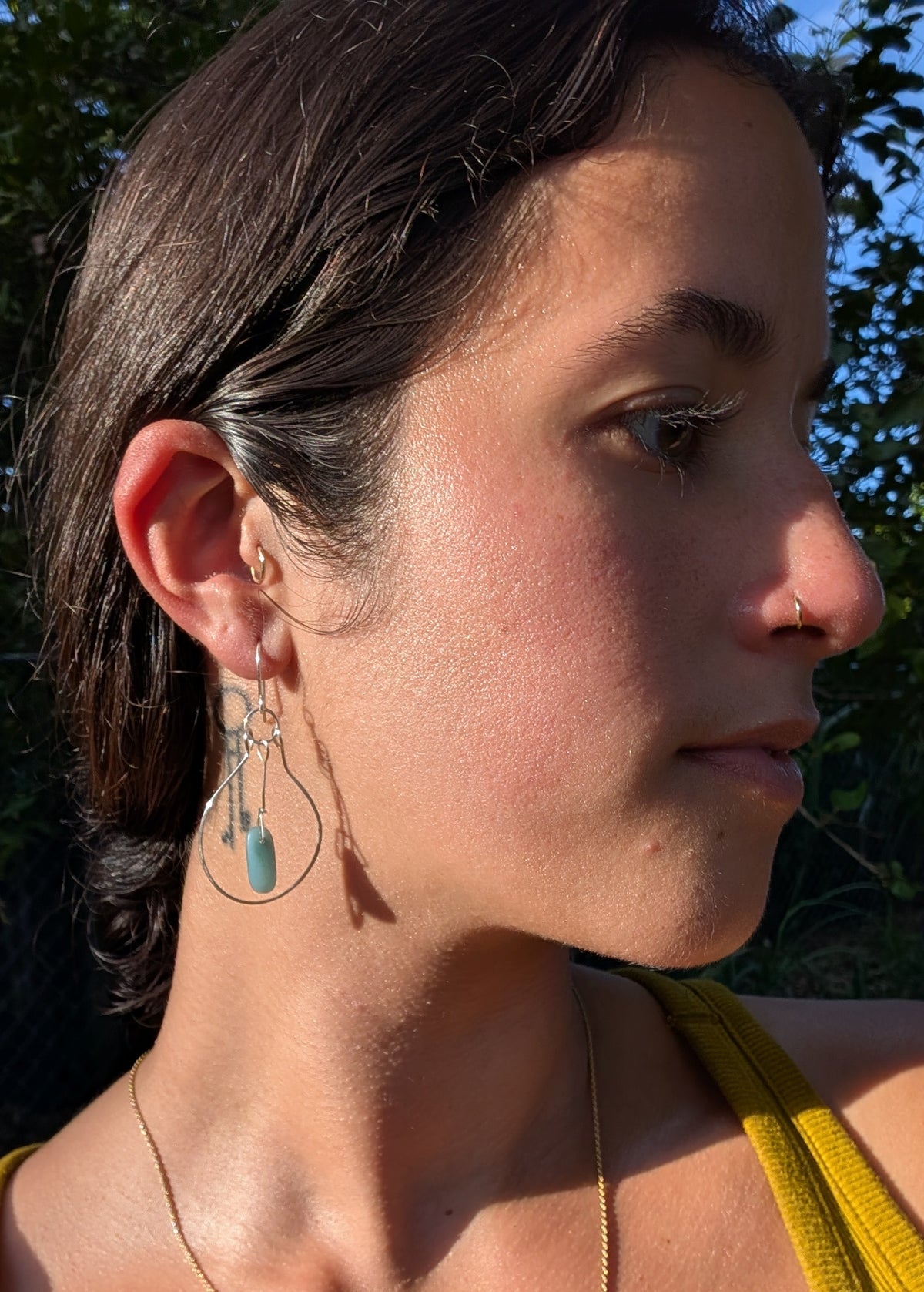Pearl- Chalcedony Earrings