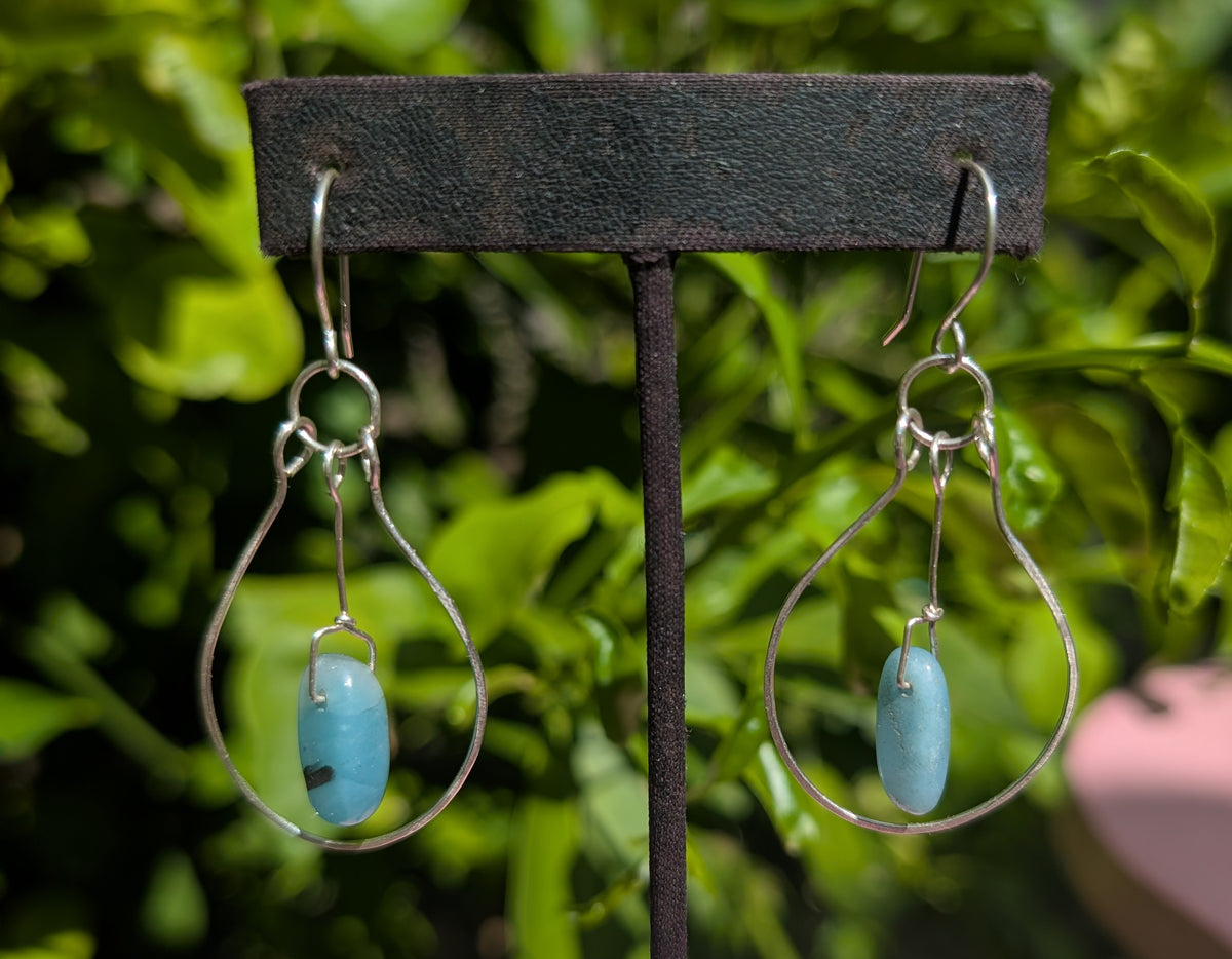 Pearl- Chalcedony Earrings