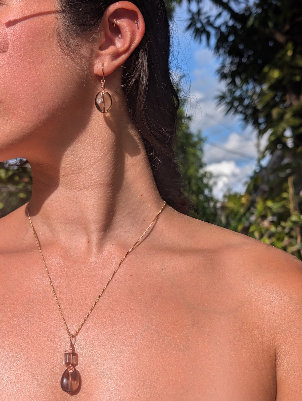 Rosalie- Smoky Quartz Pendant