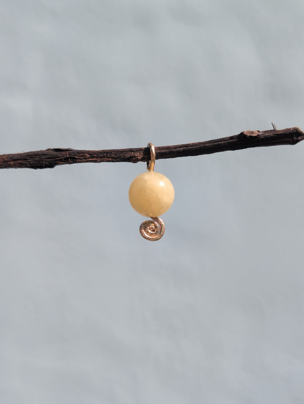 Seraphina- Yellow Jade Pendant