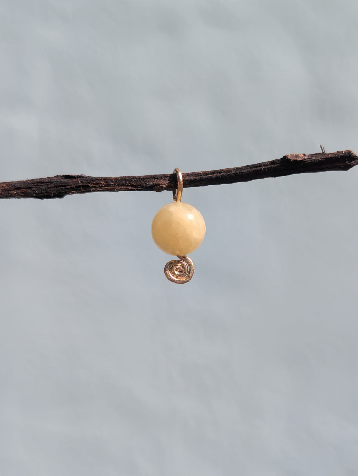Seraphina- Yellow Jade Pendant