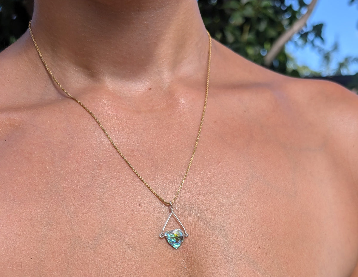 Sophie- Abalone Shell Pendant