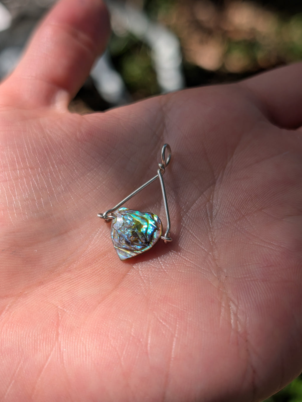 Sophie- Abalone Shell Pendant